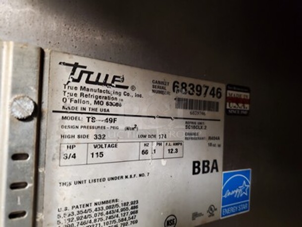 TRUE Superior Two Solid Door Freezer|115 Volt on Casters! - Image 3 of 3