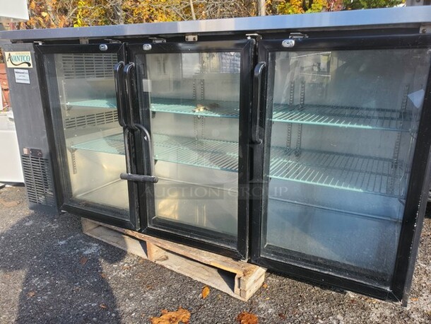 AVANTCO 3 Glass Door Beer Cooler 115Volts 73X25X34 - Image 4 of 8