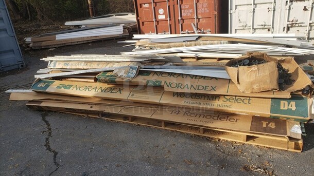 Pallets of vinyl siding. (in the back of Location 2). Pick up only!