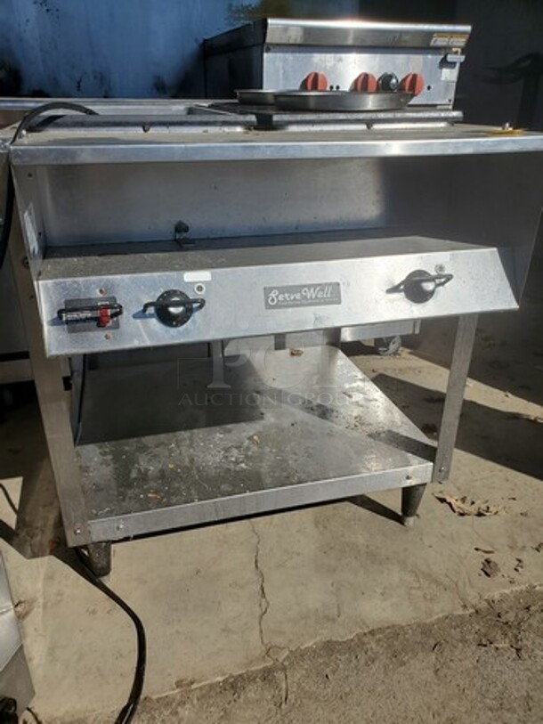 Vollrath ServeWell Electric Two Pan Hot Food Table/Steam Table 208-240V 31X32X34 Working 