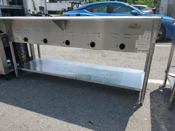 Avantco 5/Pan Open Well Electric Steam Table W/ Undershelf Very nice condition! - Image 7 of 8