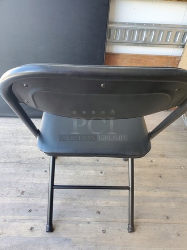 Lot of 10 Black Chairs - Image 2 of 2