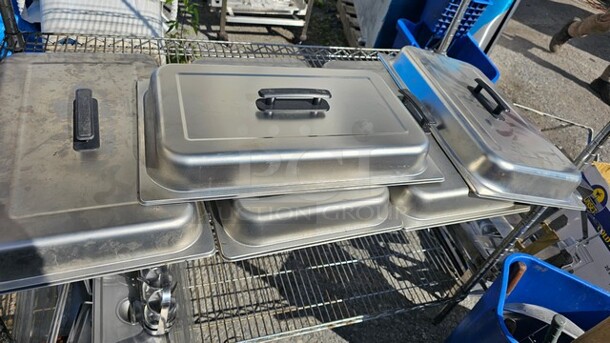 Lot of 5 Lids for Stainless Steel Food Pans - Image 3 of 5
