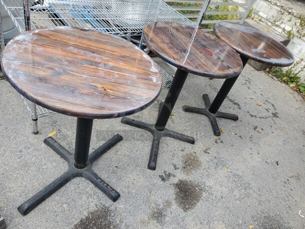Lot of 3 Round Tables
24" Diameter - Image 2 of 4