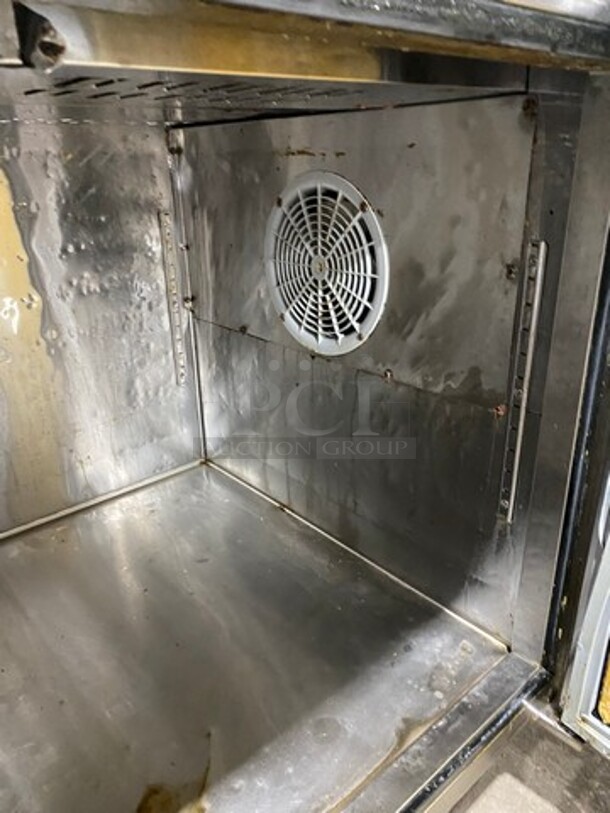 Atosa Commercial Refrigerated Pizza Prep Table! With 2 Door Storage Space Underneath! All Stainless Steel! On Casters! - Image 6 of 9