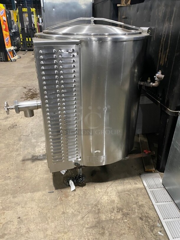 WOW! Groen All Stainless Steel GL60 Commercial Self Contained Natural Gas Powered Jacketed Soup Kettle! Steam Master Series! On Legs! MODEL:GL60 SN:51057-10T-6643! - Image 3 of 11
