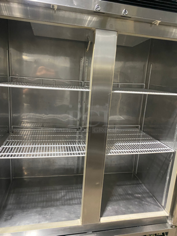 Blue Air Commercial 2 Door Reach In Refrigerator! With Poly Coated Racks! All Stainless Steel! On Casters! Model: BASR2 SN: LTR203040054! Not Tested!  115V 60HZ 1 Phase - Image 5 of 10