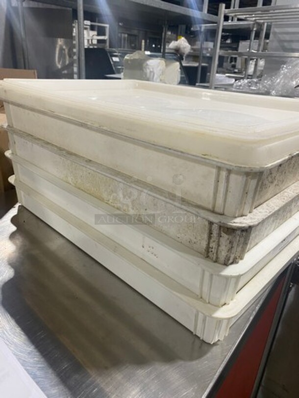 White Poly Food Storage Containers! 5x Your Bid! - Image 2 of 8