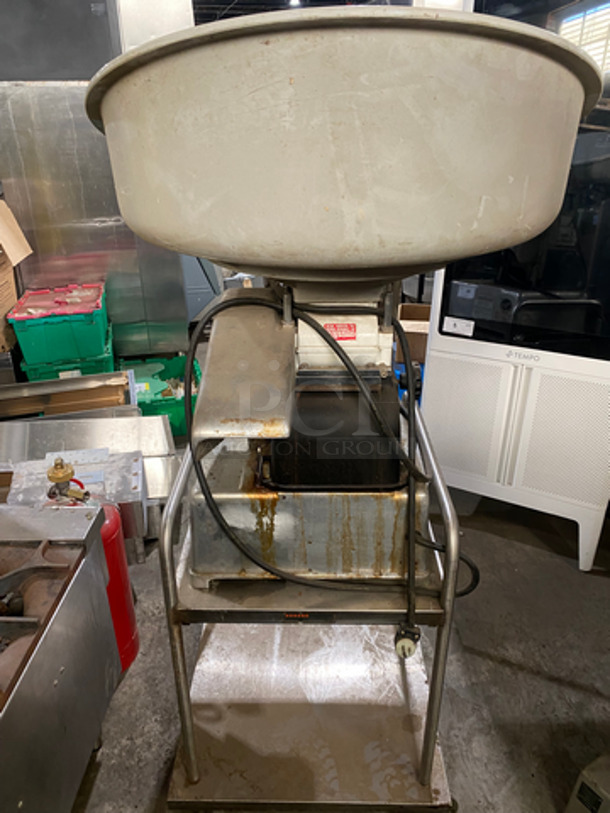 Hollymatic Commercial Food Portioning/ Patty Former Machine! On Equipment Stand! With Underneath Storage Space! All Stainless Steel! On Casters! WORKING WHEN REMOVED! Model: 54 SN: 58666 115V 60HZ 1 Phase - Image 2 of 11