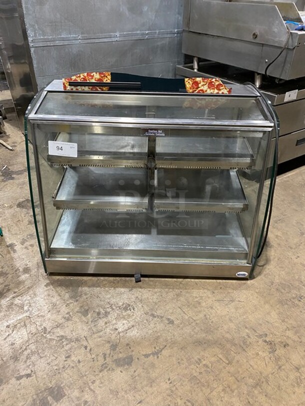 Vendo Commercial Countertop Food Warming Display Case! All Stainless Steel! With Rear Sliding Door Access! 115V 1 Phase! Model: HFD000006 SN: 1421786! Working When Removed!
 - Image 1 of 8