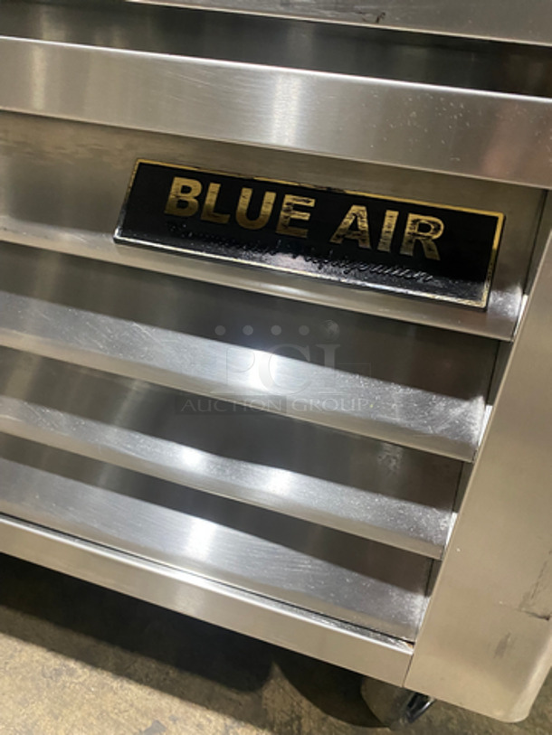 Blue Air Commercial 2 Door Reach In Refrigerator! With Poly Coated Racks! All Stainless Steel! On Casters! Model: BASR2 SN: LTR203040054! Not Tested!  115V 60HZ 1 Phase - Image 9 of 10