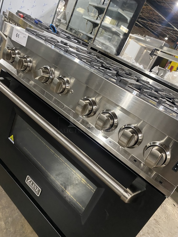 GORGEOUS! 2019 ZLINE Gas Powered 6 Burner Stove! With Oven Underneath! Stainless Steel TOP! MODEL RG36 SN:19080290030! - Image 7 of 10