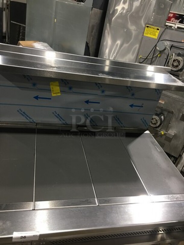 AMAZING FIND! NEW! Vulcan Commercial Electric Powered French Top/ Hot Plate Stove! With Raised Back Splash And Salamander Shelf! With Oven Underneath! All Stainless Steel! On Legs! Model: EV48S4HT208 SN: 481880485 208V 60HZ 1/3 Phase - Image 12 of 12