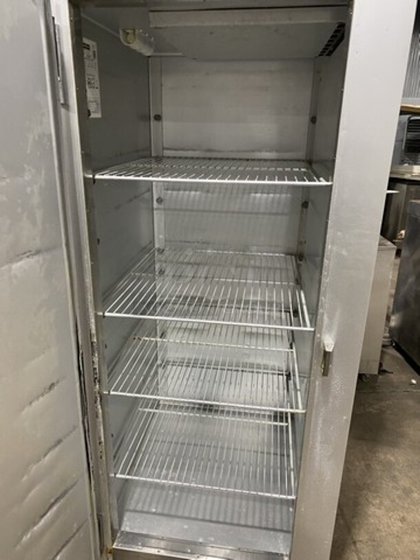 Traulsen One Solid Door Stainless Steel Reach In Cooler! Model G10011 Serial T05621H15! 115V 1 Phase! On Casters! - Image 5 of 9