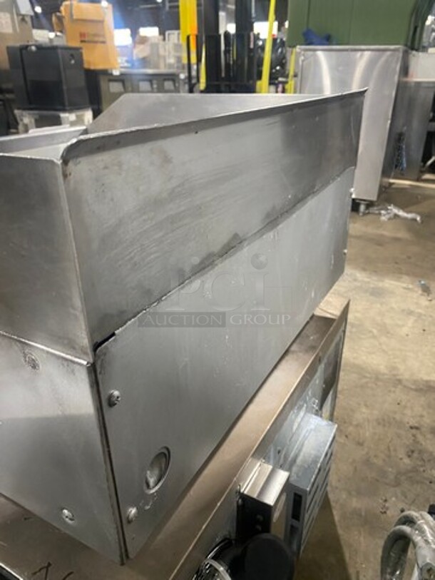 APW Wyott Commercial Countertop Flat Top Griddle! With Back And Side Splashes! All Stainless Steel! On Legs! - Image 4 of 8