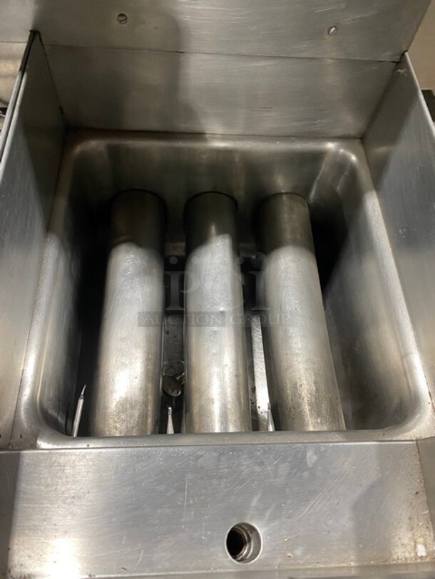 Nice! Keating All Stainless Steel Natural Gas Powered 1 Bay Pasta Cooker With Rinse Station Combo! On Casters! 115V 60HZ 1Phase Model 14pasta Serial PG41330 - Image 7 of 10