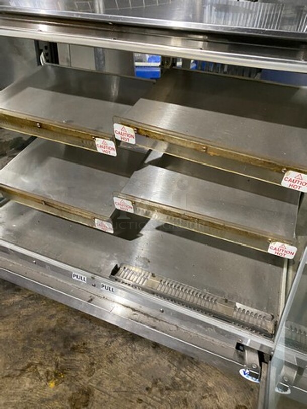 Vendo Commercial Countertop Food Warming Display Case! Glass All Around Showcase Style! Rear Access Doors! All Stainless Steel! Model: HFDC00001 SN: 1372164 115V 60HZ 1 Phase - Image 7 of 8