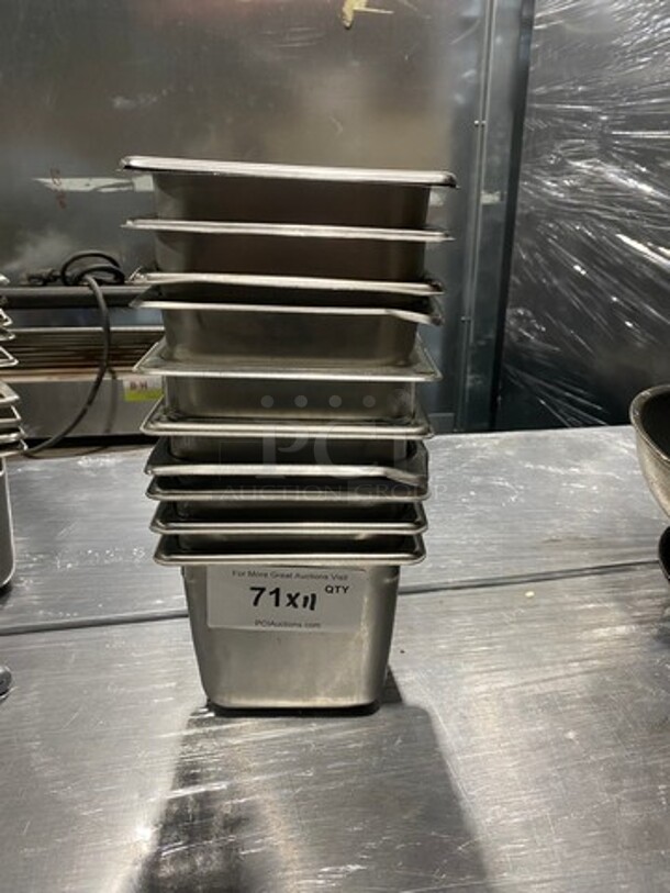 Commercial Steam Table/ Prep Table Food Pans! All Stainless Steel! 11x Your Bid! - Image 1 of 10