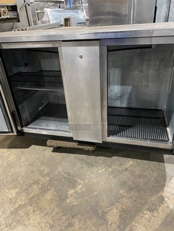 True Commercial 2 Door Bar Back Cooler! With Solid Doors! All Stainless Steel! Model: TBB3S SN: 12682008! 115V 60HZ 1 Phase! - Image 5 of 8