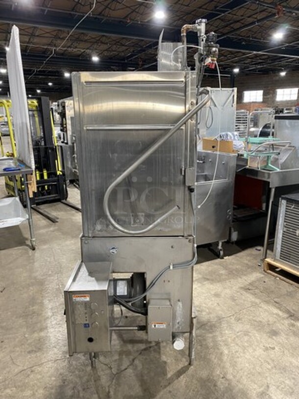 Hobart Commercial Pass-Through Dishwasher! All Stainless Steel! On Legs! Model: AM14T SN: 231048799 208/240V 60HZ 3 Phase - Image 2 of 9