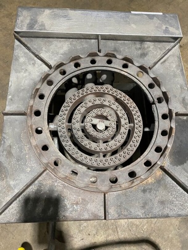 Commercial Natural Gas Powered Single Jet Burner Stock Pot Range! Stainless Steel Body! On Small Legs! - Image 5 of 7