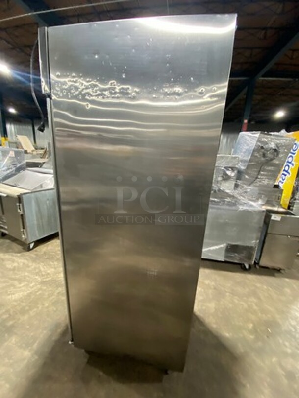Hoshizaki Commercial Single Door Reach In Cooler! With View Through Door! Poly Coated Racks! Stainless Steel Body! On Casters! Model: CR1BFGYCR SN: E70099H 115V 60HZ 1 Phase - Image 2 of 8