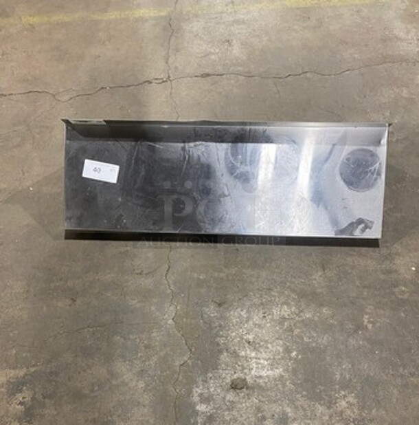 Commercial Solid Stainless Steel Wall Mount Shelf! - Image 1 of 4