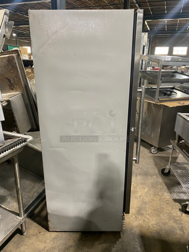 Kelvinator Commercial Single Door Reach In Freezer! Poly Coated Racks! All Stainless Steel! Model: KFS220RHY1 SN: WB04437600 115V 60HZ 1 Phase! Not Tested!  - Image 3 of 8