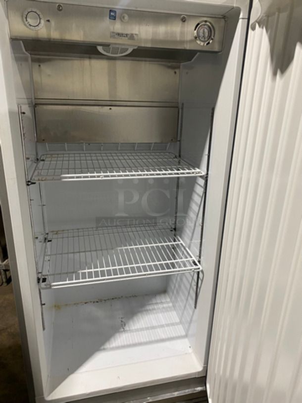 Kelvinator Commercial Single Door Reach In Freezer! Poly Coated Racks! All Stainless Steel! Model: KFS220RHY1 SN: WB04437600 115V 60HZ 1 Phase! Not Tested!  - Image 5 of 8
