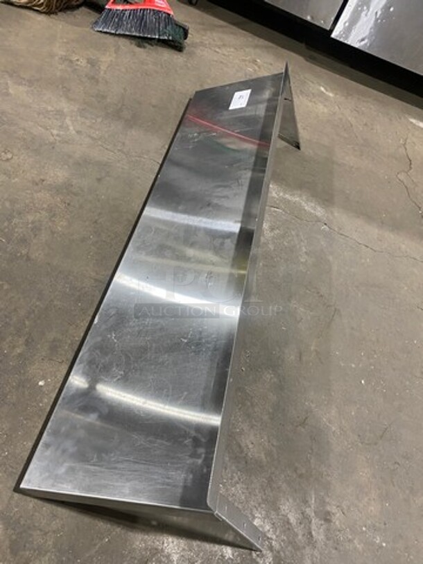 Commercial Solid Stainless Steel Wall Mount Shelf! - Image 2 of 5