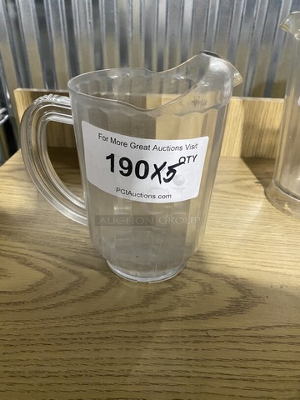 Clear Water Pitcher! 5 X Your Bid! - Image 1 of 6