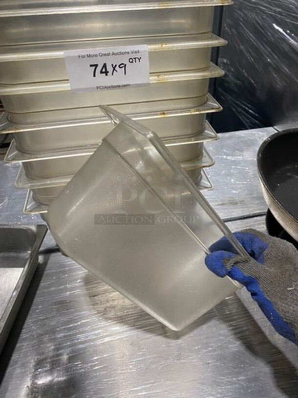 MISCELLANEOUS! Commercial Steam Table/ Prep Table Food Pans! Cambro Clear Poly Food Containers! 9x Your Bid! - Image 5 of 11