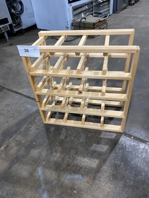 Wooden Countertop/ Undercounter Wine Bottle Rack!