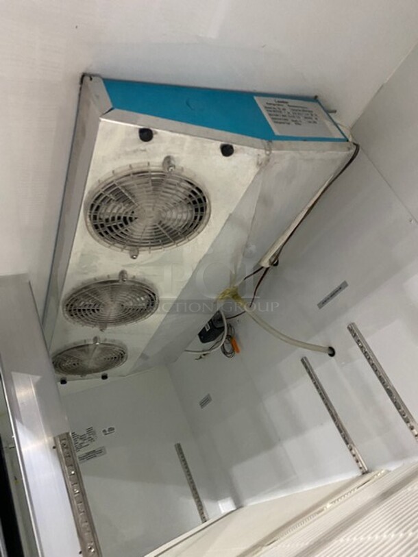 Leader 2010 Commercial Refrigerator Merchandiser! With 2 Sliding Glass Doors! With Poly Coated Racks! One Glass Door Is Broken! Model LS72 Serial PT010816! 115V 1Phase! - Image 7 of 9