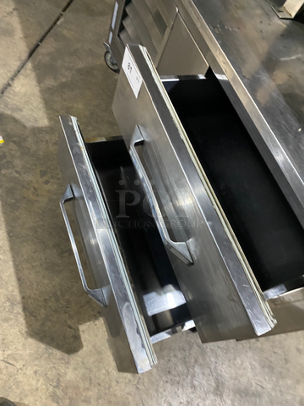 Leader Commercial 2 Drawer Chef Base/Equipment Stand! All Stainless Steel! On Casters! Model: LB48S/C 115V 60HZ 1 Phase - Image 5 of 8
