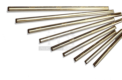 10 BRAND NEW SCRATCH AND DENT! Items Including 30032611011367 Ettore 1136 Master Brass Clipped Squeegee Channel with Rubber, Size 14 (Pack of 36), 20032611014132 Ettore Squeegee Channel, 30032611011411, 30032611011459, 20032611014088, 30032611013255, 20032611014187, 20032611014231, 20032611014286, 30032611011534. 10 Times Your Bid!