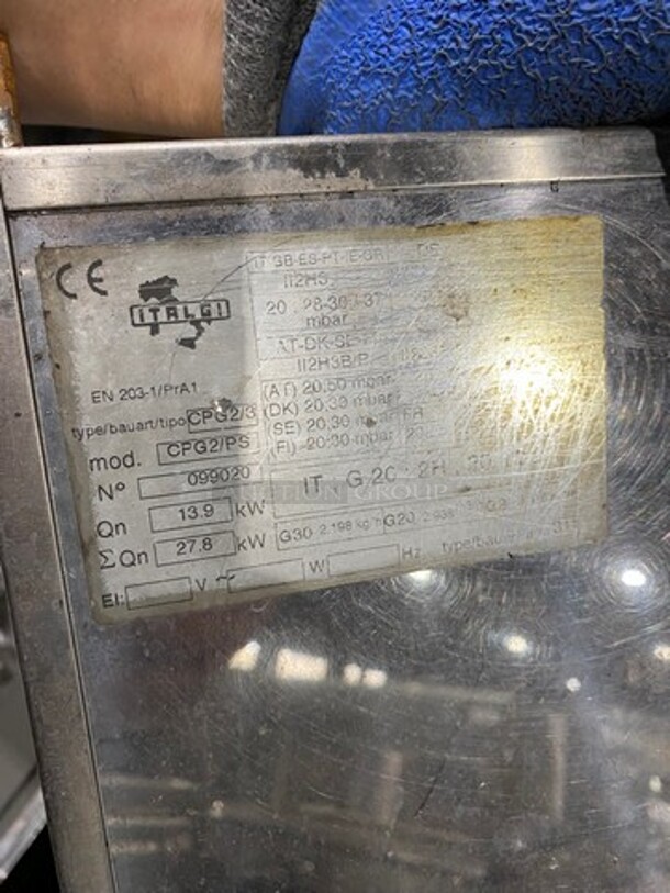 Italgi Commercial 2 Bay Pasta Cooker! All Stainless Steel! On Model: CPG2/PS SN: 099020 - Image 10 of 11