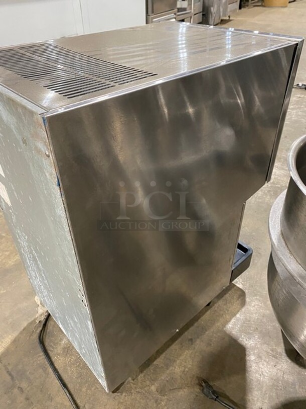 WOW! LATE Model Hoshizaki Commercial Countertop Refrigerated Ice Maker/Dispenser And Water Dispenser! All Stainless Steel! On Legs!  - Image 4 of 8