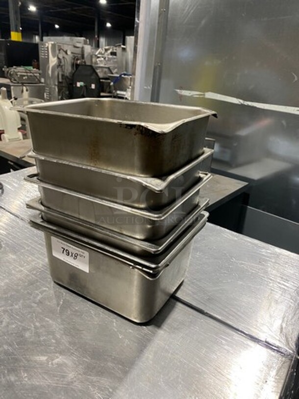 Commercial Steam Table/ Prep Table Food Pans! All Stainless Steel! 8x Your Bid! - Image 2 of 7