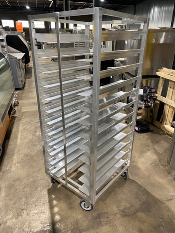 Channel Metal Commercial Pan Transport Rack! On Casters! Model: AUR12 - Image 3 of 5