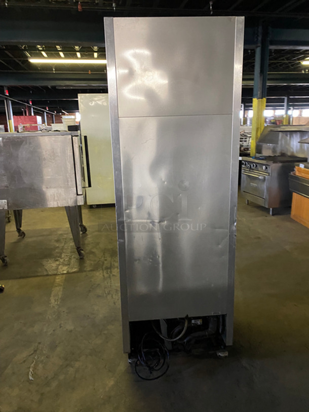 True Commercial Single Door Reach In Refrigerator! With Poly Coated Racks! All Stainless Steel! On Casters! Model: T19 SN: 5288014 115V 60HZ 1 Phase - Image 3 of 9