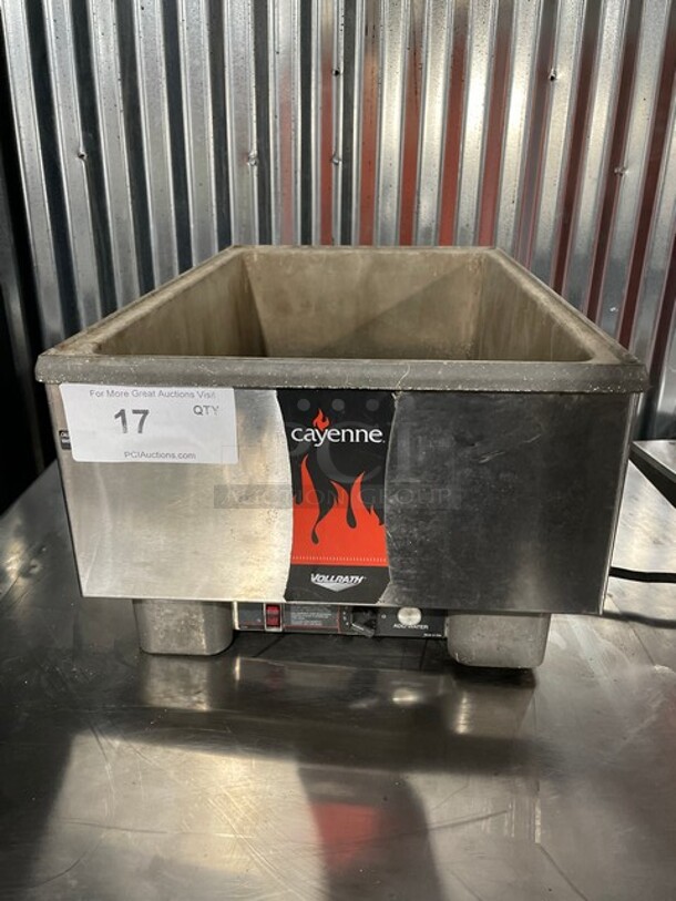 Vollrath Commercial Countertop Single Well Food Warmer! All Stainless Steel! Model: HSULTRA SN: E290-00720248-054 120V - Image 1 of 8