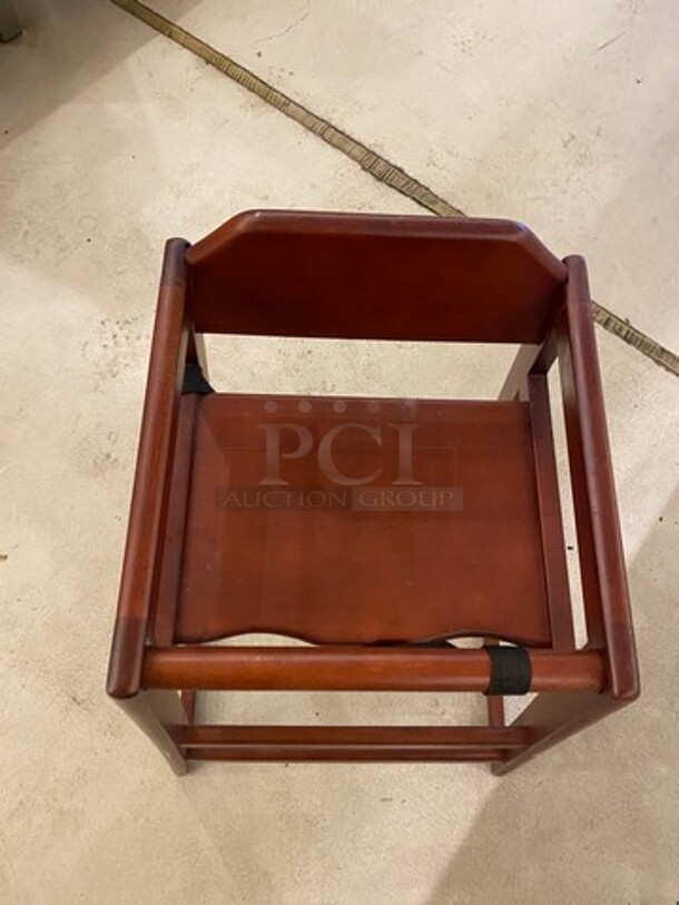 Wooden Highchair! With Child Safety Straps! 2x Your Bid! - Image 6 of 7