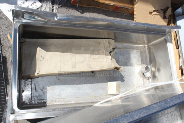 BRAND NEW SCRATCH & DENT! Regency 18" x 36" Underbar Ice Bin with 7 Circuit Post-Mix Cold Plate and Bottle Holders - 79 lb. 18-1/2x36x33 3x Your Bid - Image 6 of 6