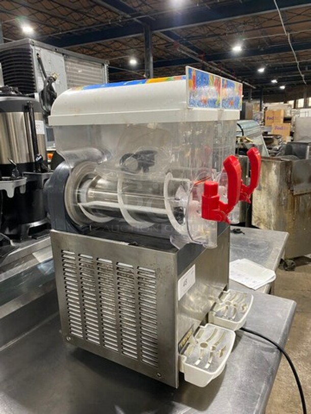 Vevor Commercial Countertop 2 Flavor Slushie/ Frozen Beverage Dispenser! Stainless Steel Body! WORKING WHEN REMOVED! - Image 2 of 10