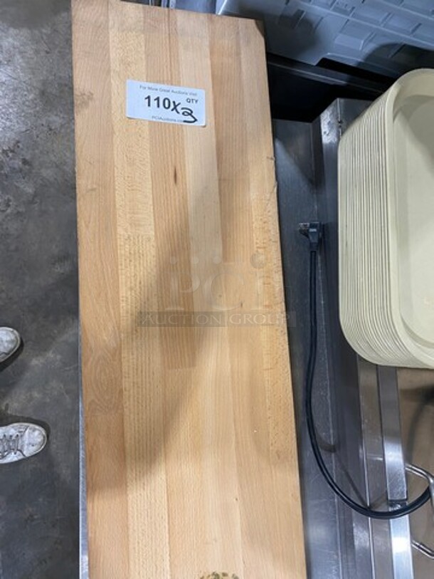 NEVER USED! Butcher Block Cutting Boards! 2x Your Bid - Image 1 of 1