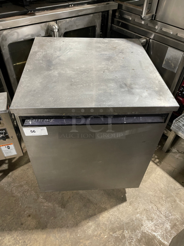 Delfield Commercial Single Door Lowboy/ Worktop Cooler! With Poly Coated Racks! All Stainless Steel! On Legs! Model: 406 SN: 251116T 115V 60HZ 1 Phase
