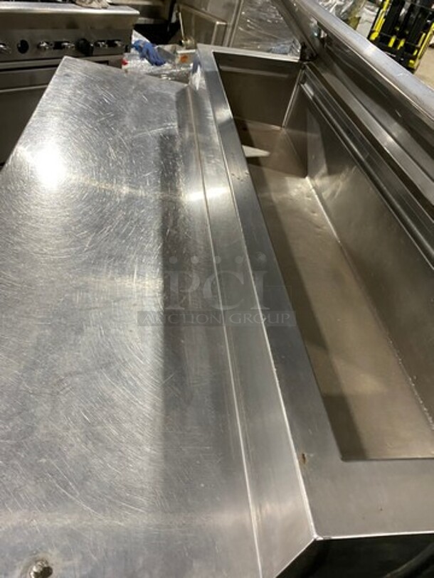 2010 Marsal Commercial Refrigerated Pizza Prep Table! With Single Door Storage Space! With 2 Drawers Underneath! All Stainless Steel! On Casters! Model: BM64 SN: 1319 115V 60Hz 1 Phase - Image 8 of 9
