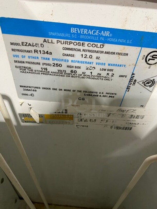 Beverage Air Commercial Reach Down Chest Cooler Display Merchandiser! Model: EZA84LD 115V 60HZ 1 Phase - Image 6 of 7