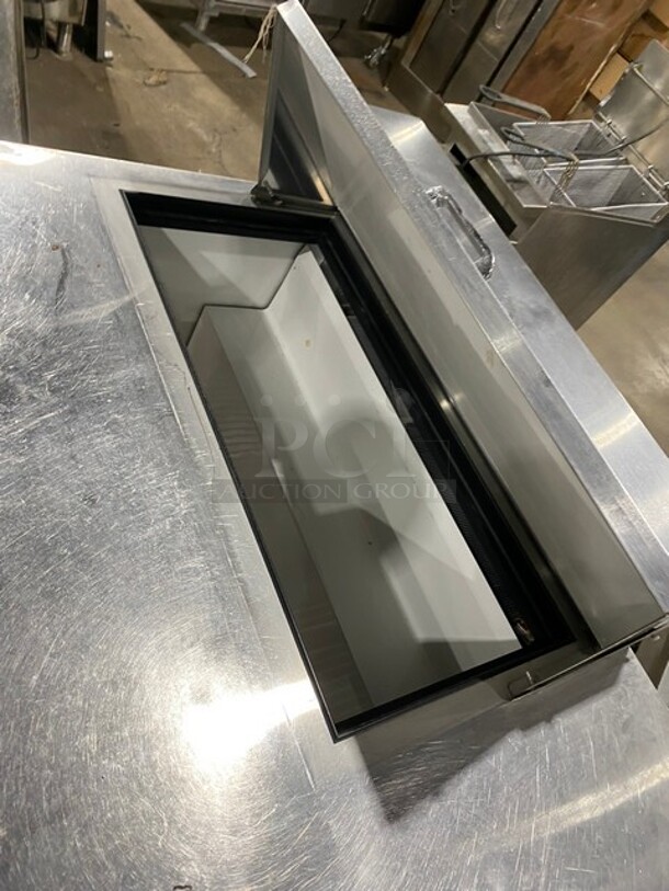 COOL! True Commercial Refrigerated Sandwich Prep Table! With 2 Door Underneath Storage Space! All Stainless Steel! On Casters! Model: TSSU4808 SN:4940880 115V 1PH - Image 8 of 9